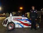 Jake Swanson with his #88 Schankerman Racing Focus Midget 